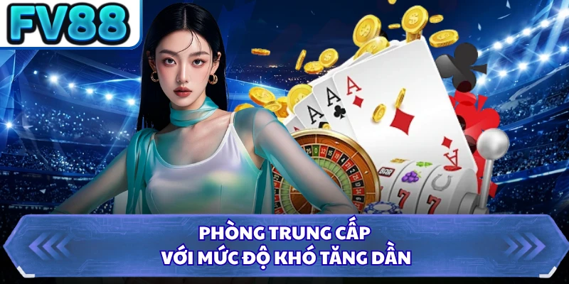 Phòng trung cấp với mức độ khó tăng dần